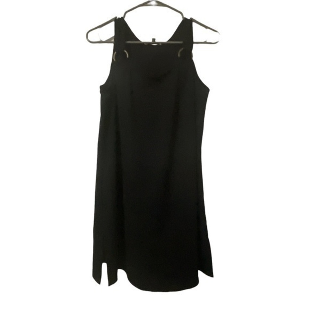 Black Rings Blouse Sz Small EUC #6996